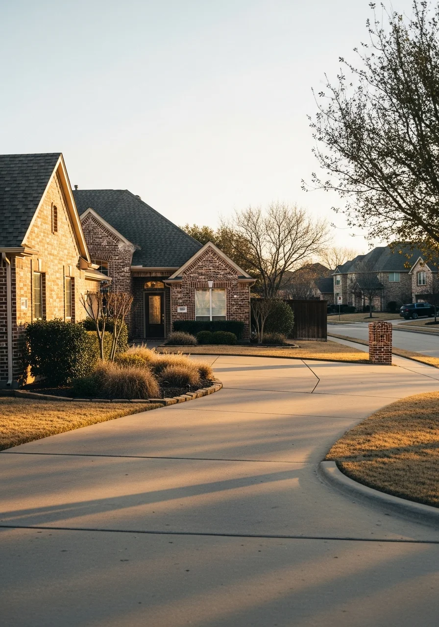Irving homeowner in their driveway, showcasing the city's varied residential community.